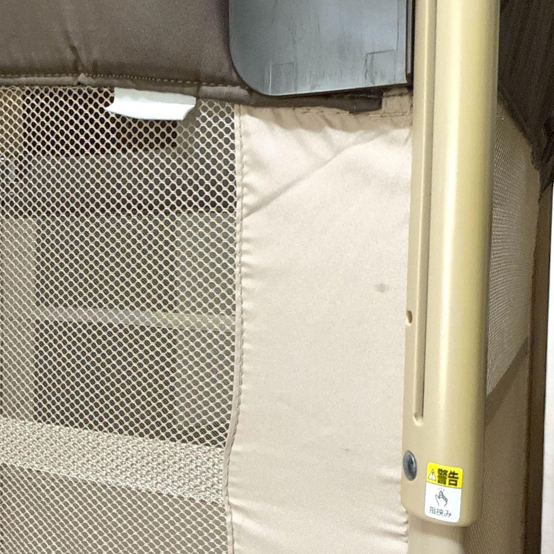 【美品】 アップリカ ココネル ベビーベッド ココア ブラウン 66041