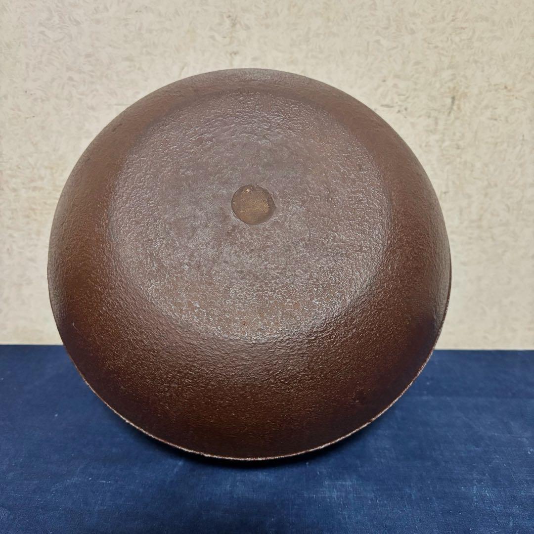 人間国宝佐藤浄清造/置炉/炉釜/電熱器/桑色置炉/野々田製電熱器/平丸釜/茶道具