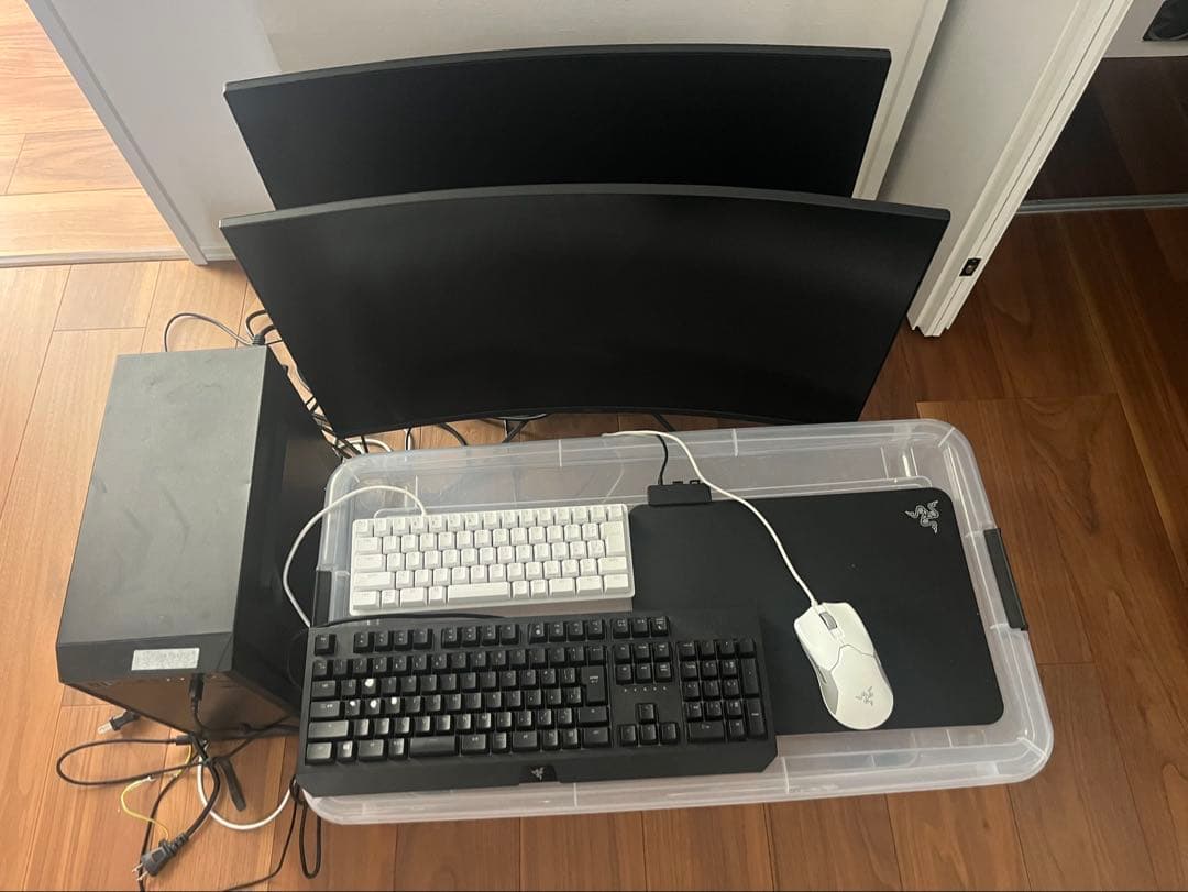 【最終値下げ】ゲーミングPCフルセット(31.5湾曲モニター2枚)