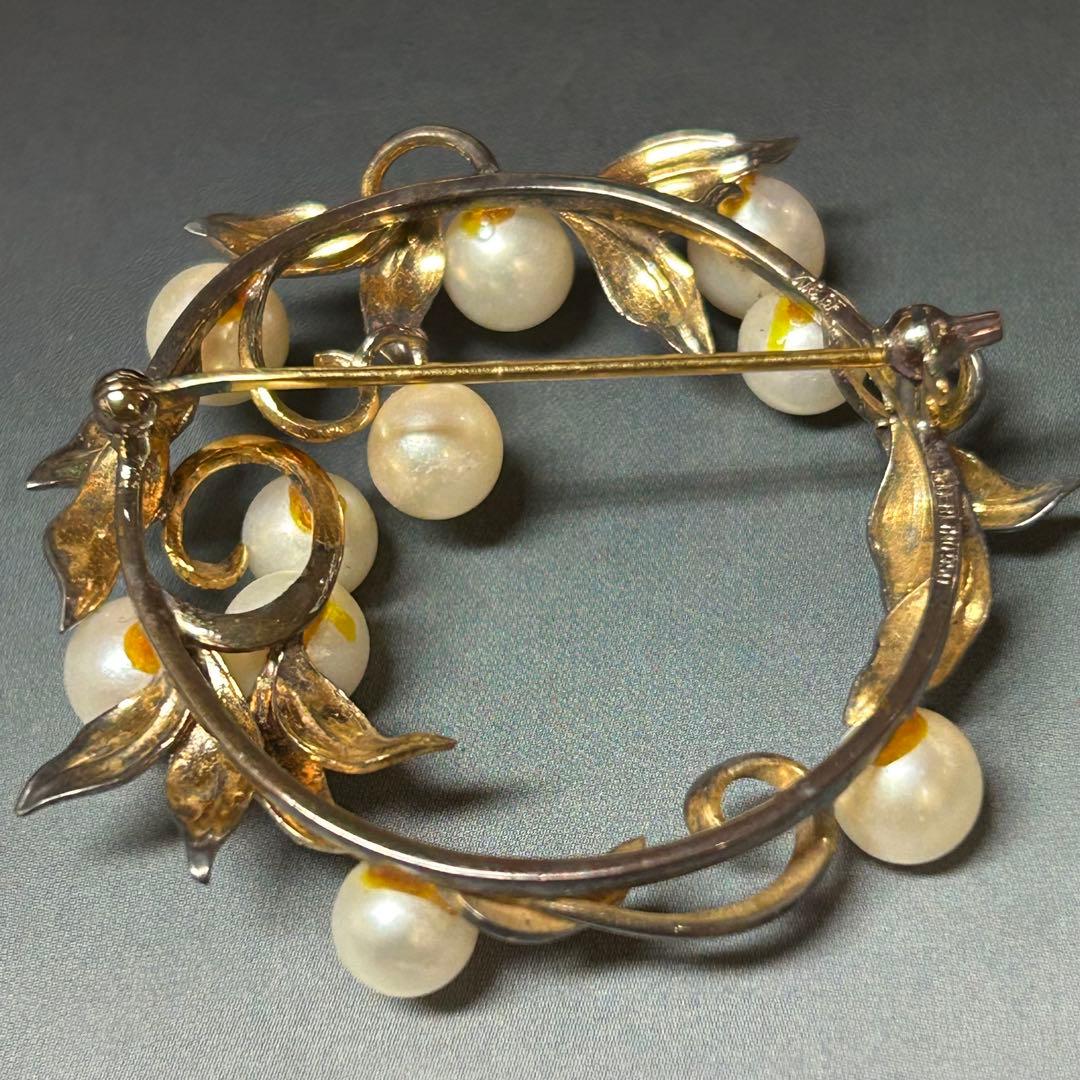 大丸製　ビンテージ真珠ブローチ