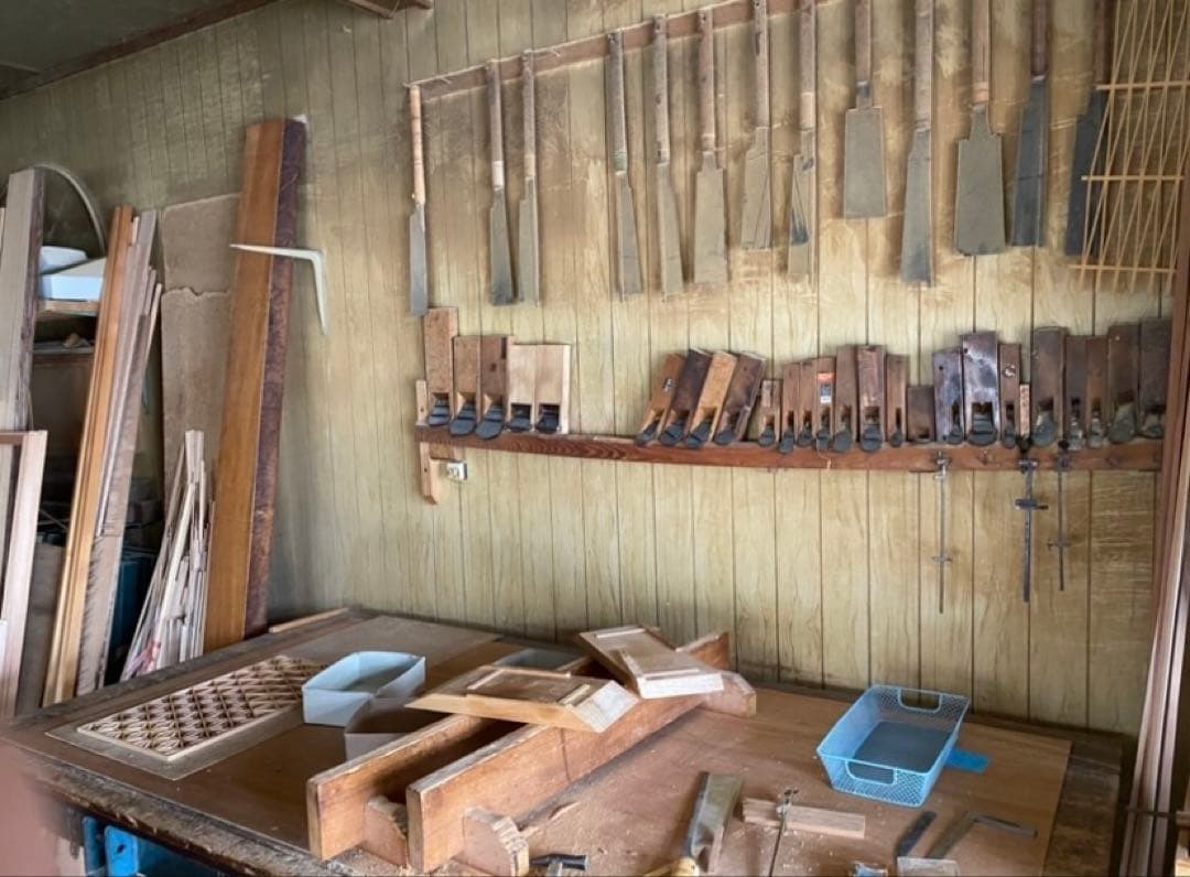 ⑧組子細工　衝立　パーテーション　伝統工芸品