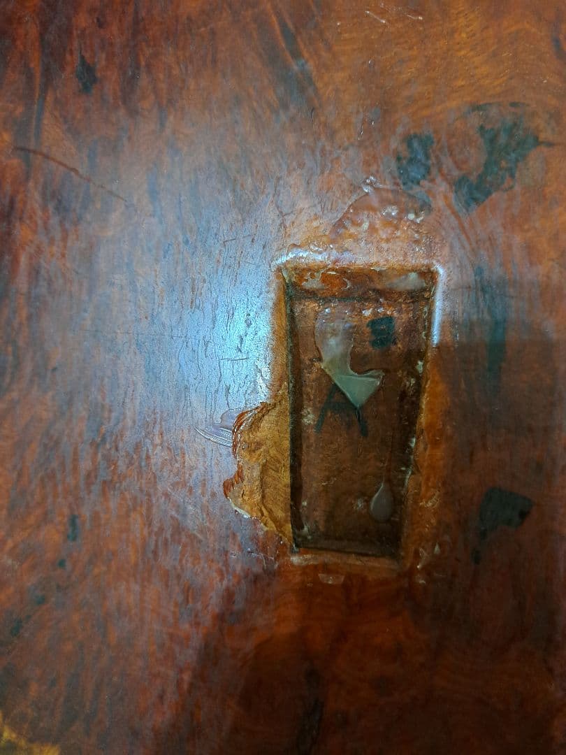 値下げ　円形一枚板テーブル　座卓　 花梨　コタツ　100cm　アンティーク