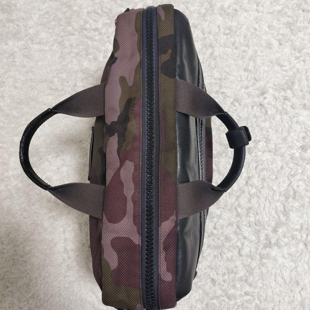 COACH ビジネスバッグ 3way 迷彩 キャンバス レザー 美品
