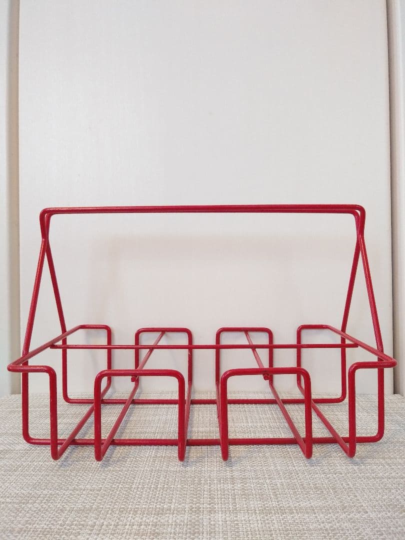 最終価格！ グラスキャディー　ワイヤーラック　赤色