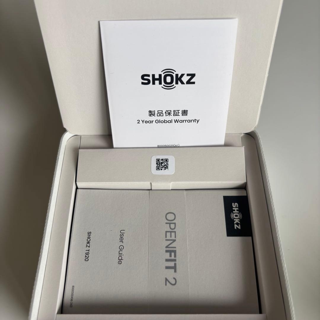 【美品！】SHOKZ OPENFIT2 骨伝導イヤホン ベージュ