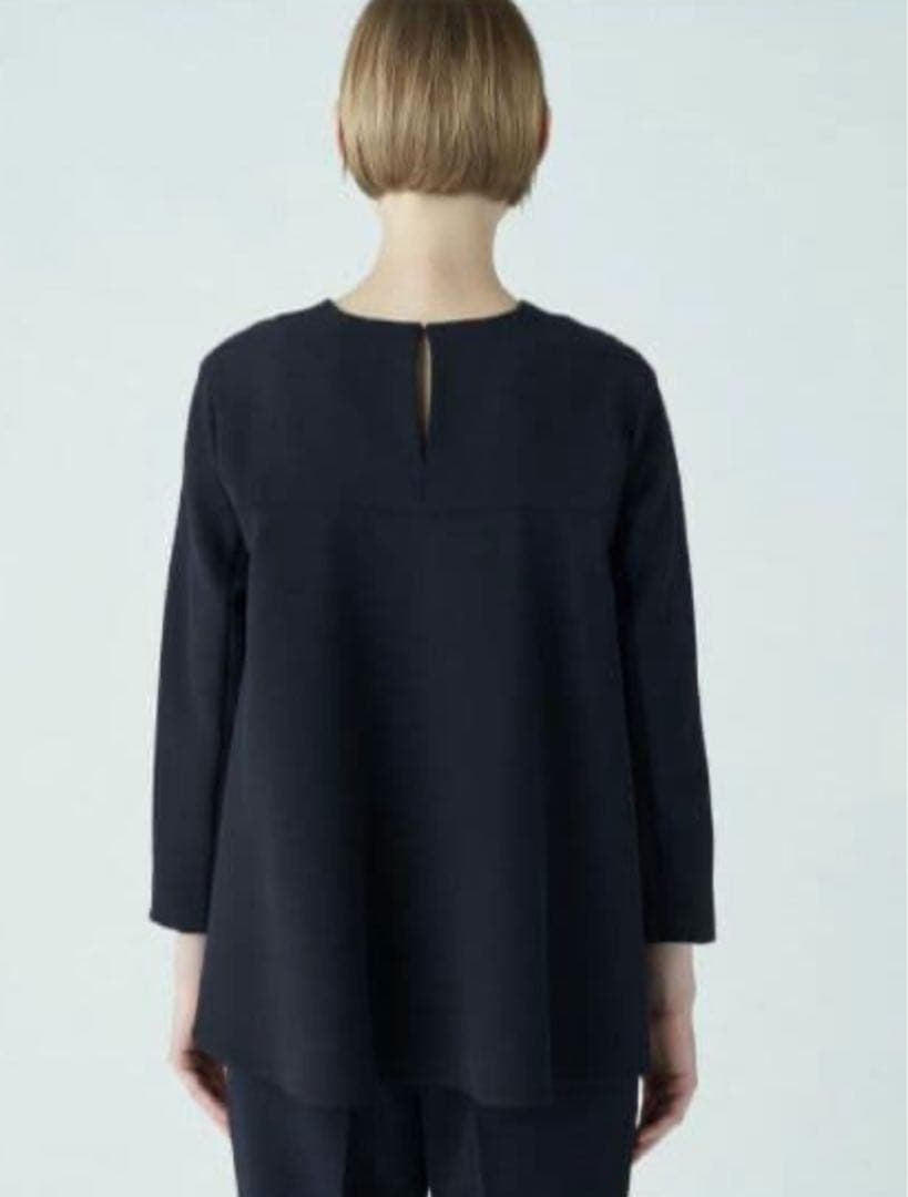 TOMORROWLAND　ドライダブルクロス クルーネックプルオーバー　ネイビー