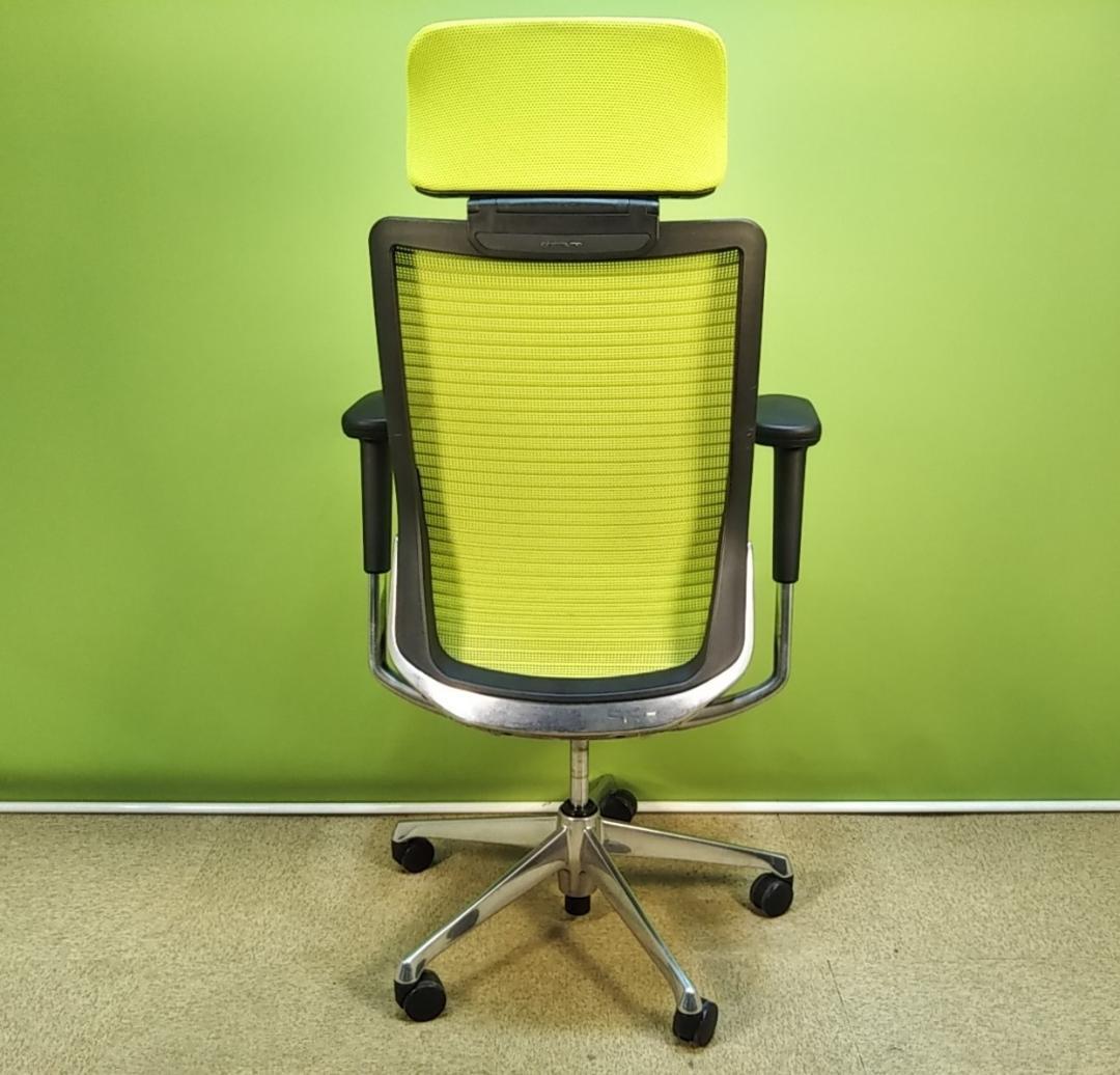 ah　オカムラ　コーラル　ライムグリーン　2018年 エクストラハイバック 中古