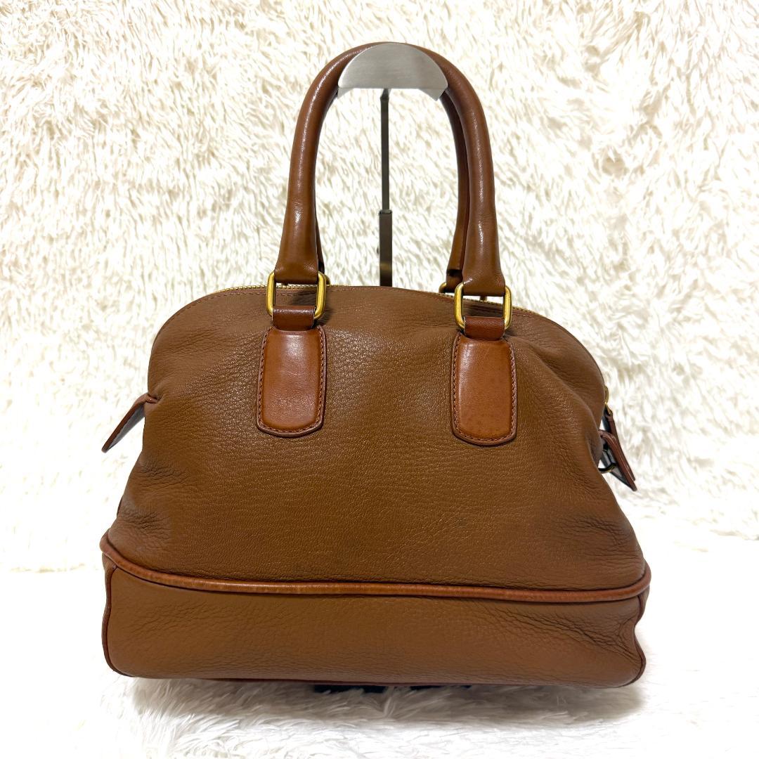 【美品】CELINE セリーヌ ハンドバッグ ボストンバッグ レザー ブラウン