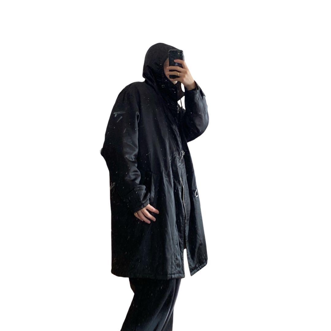 80s90s イタリア製 PAL ZILERI ヴィスコース フーデッドコート