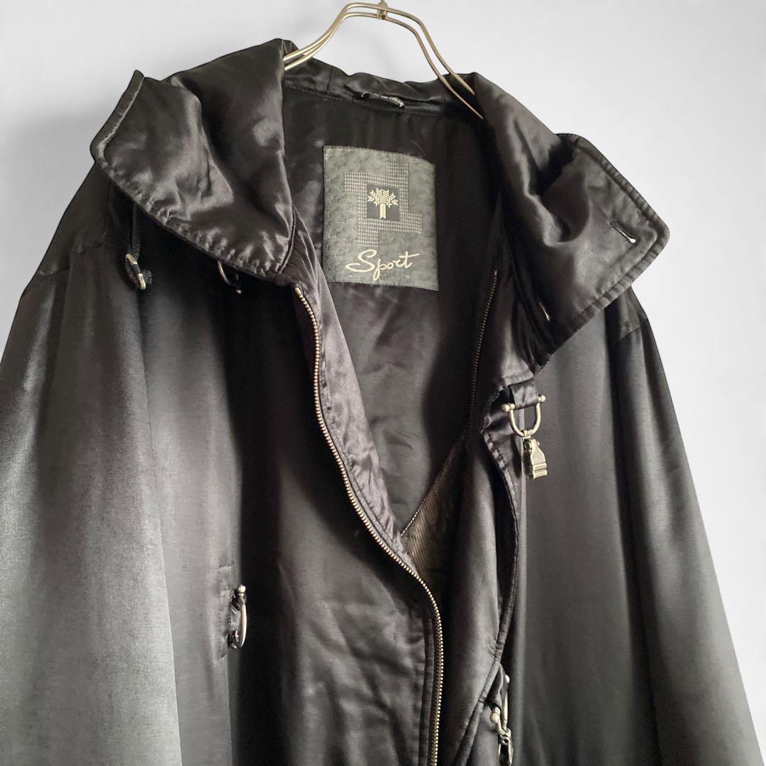 80s90s イタリア製 PAL ZILERI ヴィスコース フーデッドコート