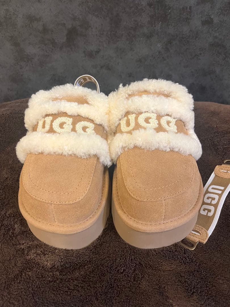 UGG アグ ブラウン 厚底サボサンダル ブーツ24CM