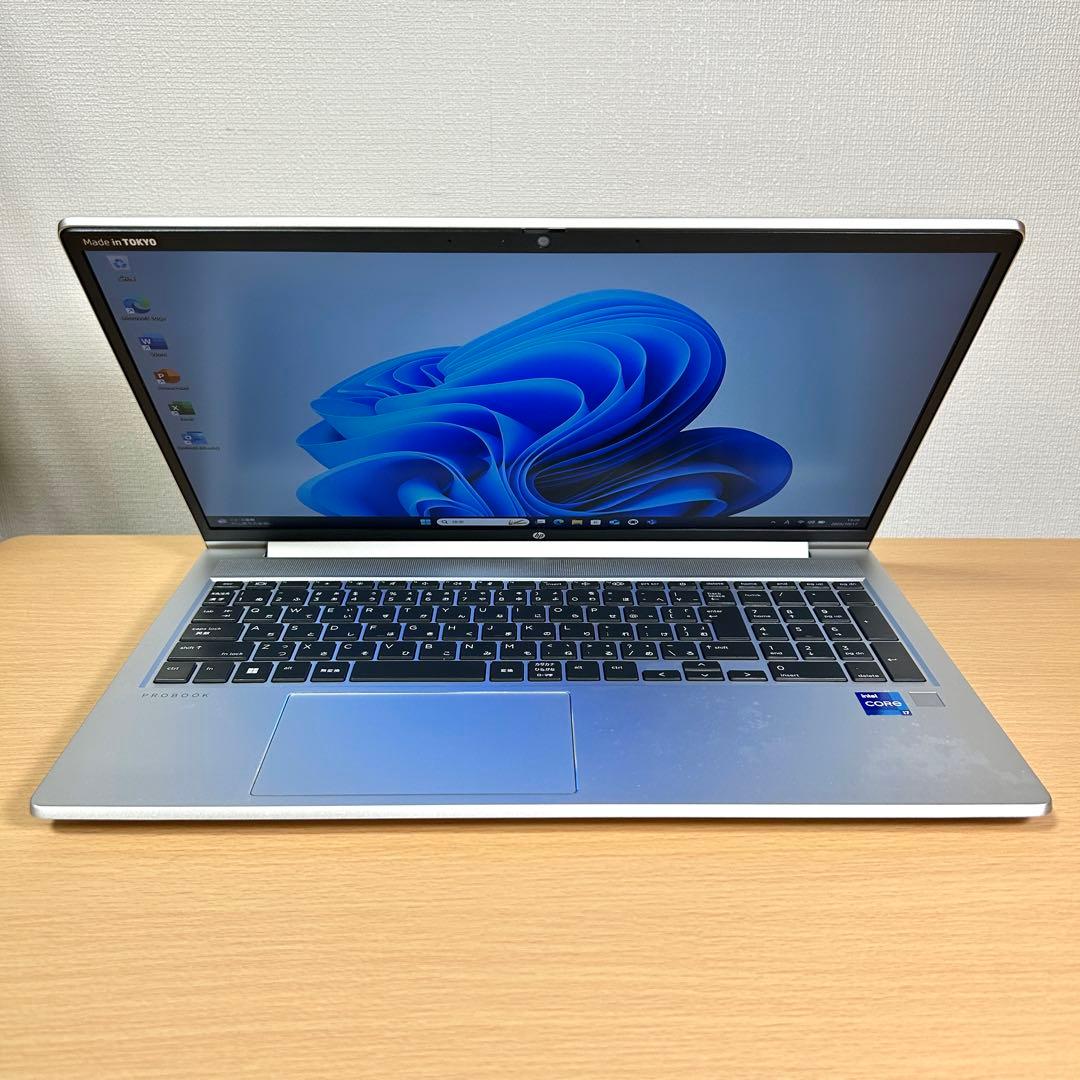 美品 hp Probook 450G9 i7 512GB 16GB 15インチ