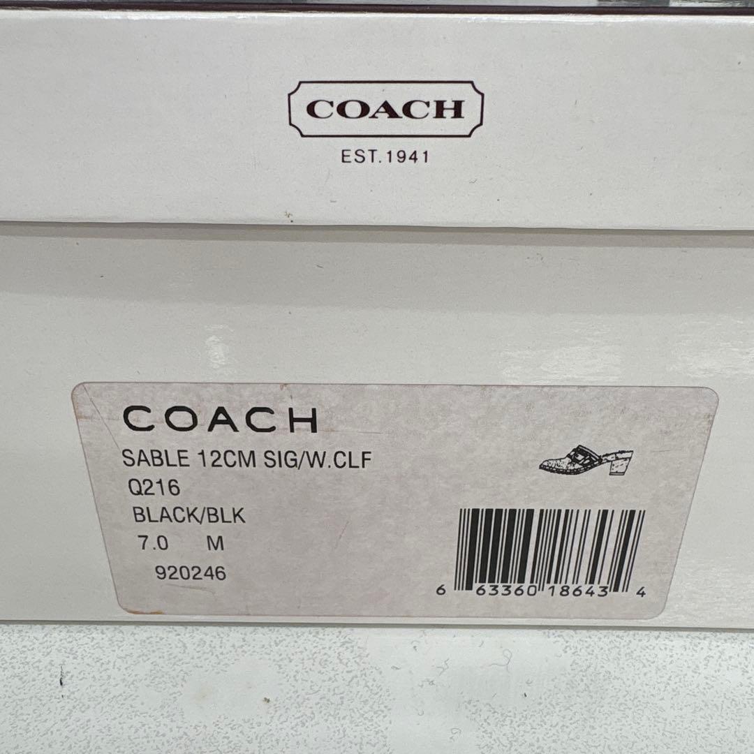 COACH コーチ サボ SABLE シグネチャー 7M サンダル 24cm