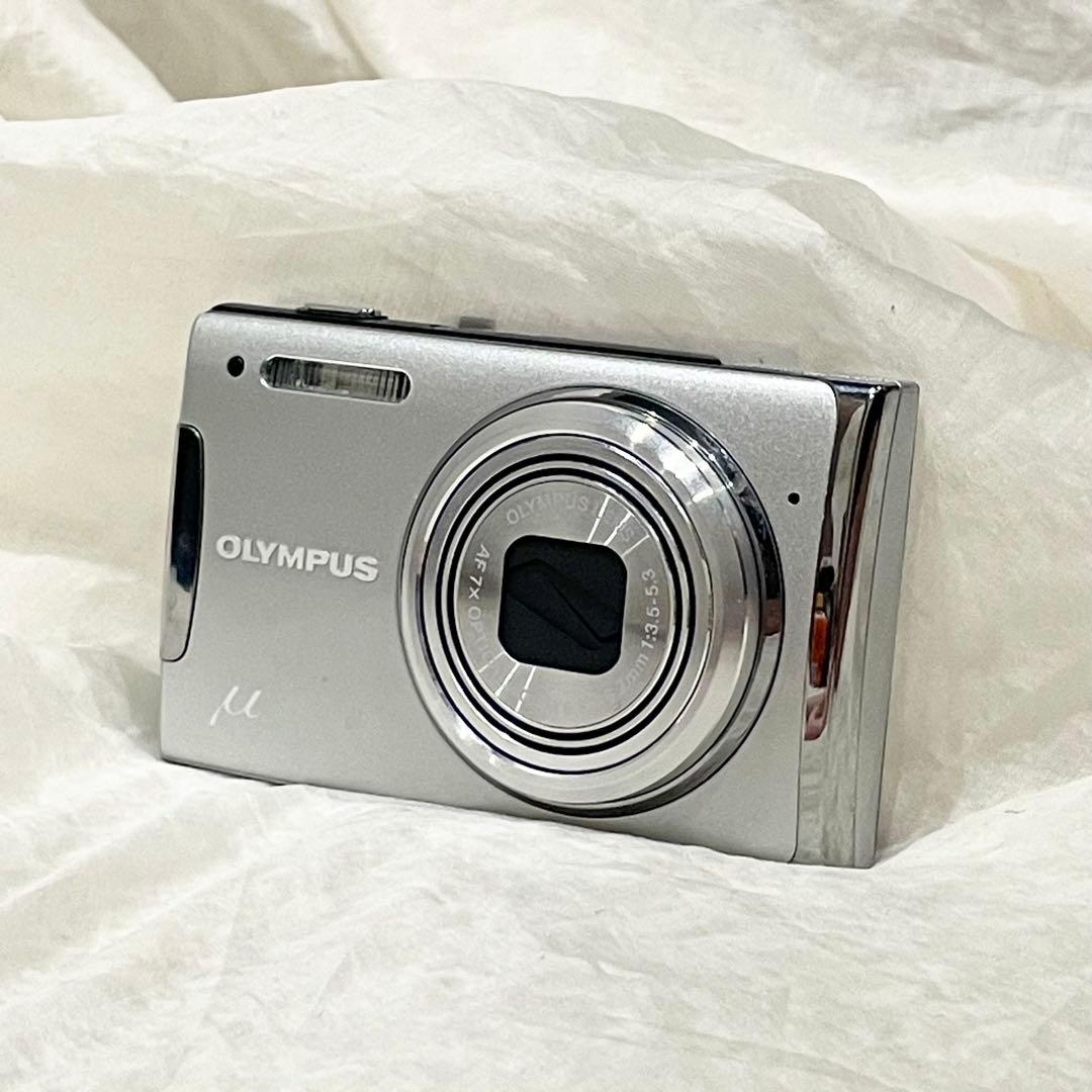 美品 OLYMPUS オリンパス μ ミュー 1060 シルバー デジカメ