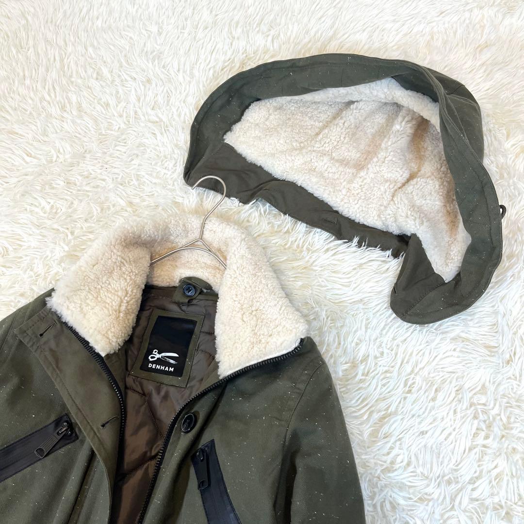 極美品✨ デンハム ボアライナー付 マウンテンパーカー モッズコート 3way