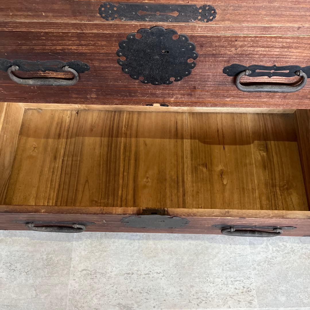 【引き取り限定】伝統的な和風木製箪笥 4引き出し