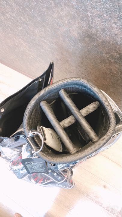 キャディバッグ カート式 9型 5分割 CRAZY DOKURO2019 BK