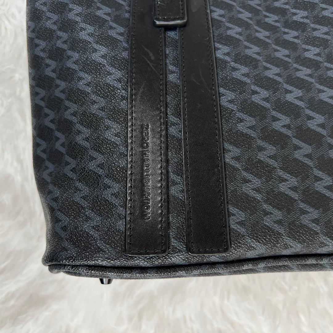 ゼロハリバートン カートバッグ トートバッグ モノグラム PVC 黒 現行