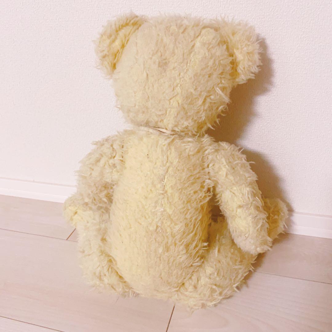 アンティーク　ヴィンテージ　テディベア　ベビーレモンカラー