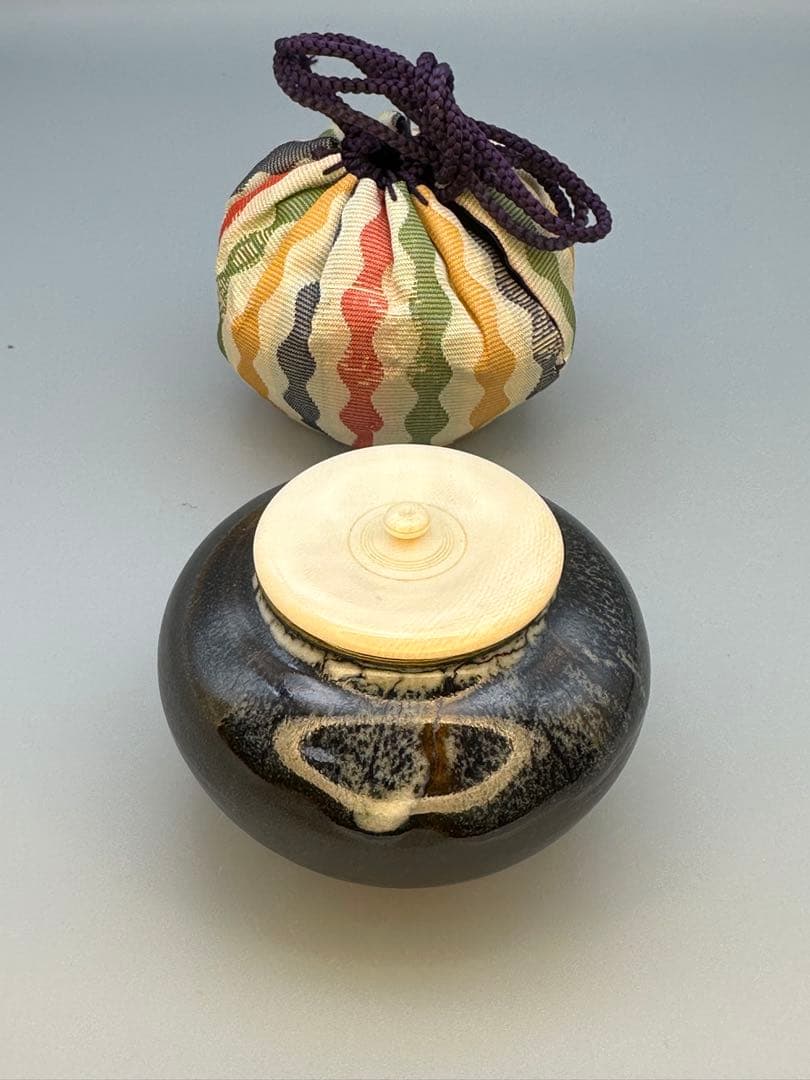 茶道具　茶入　宮川香雲　大海