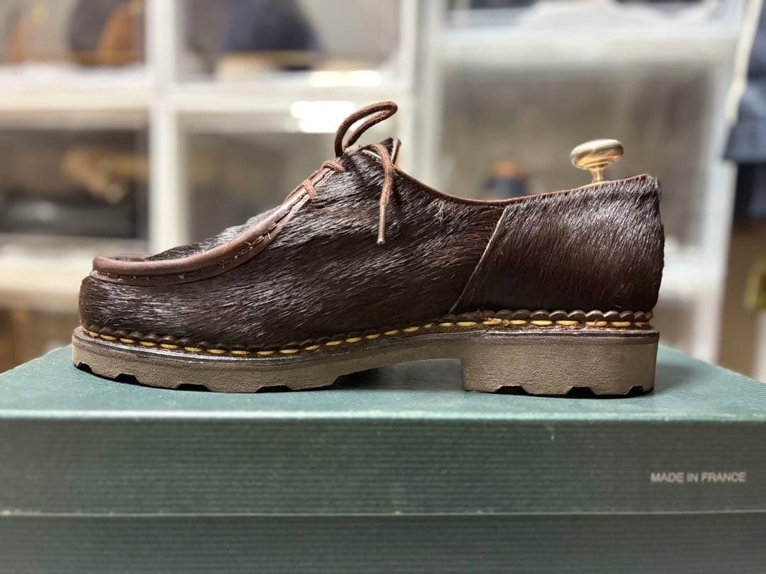 純正ツリー付　パラブーツ　ミカエル　ポニー　ブラウン　40.5