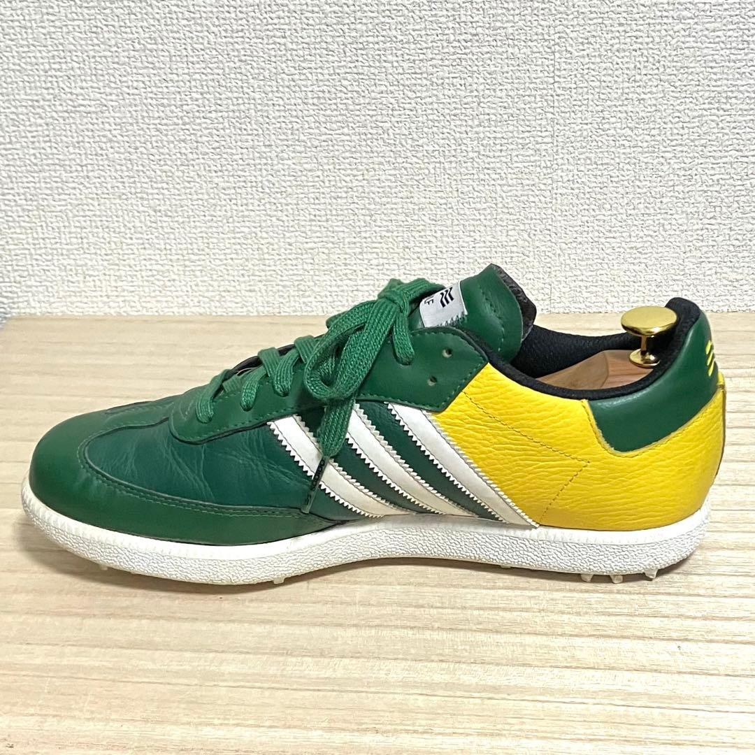 超希少 adidas SAMBA GOLF ゴルフシューズ 緑/黄26cm