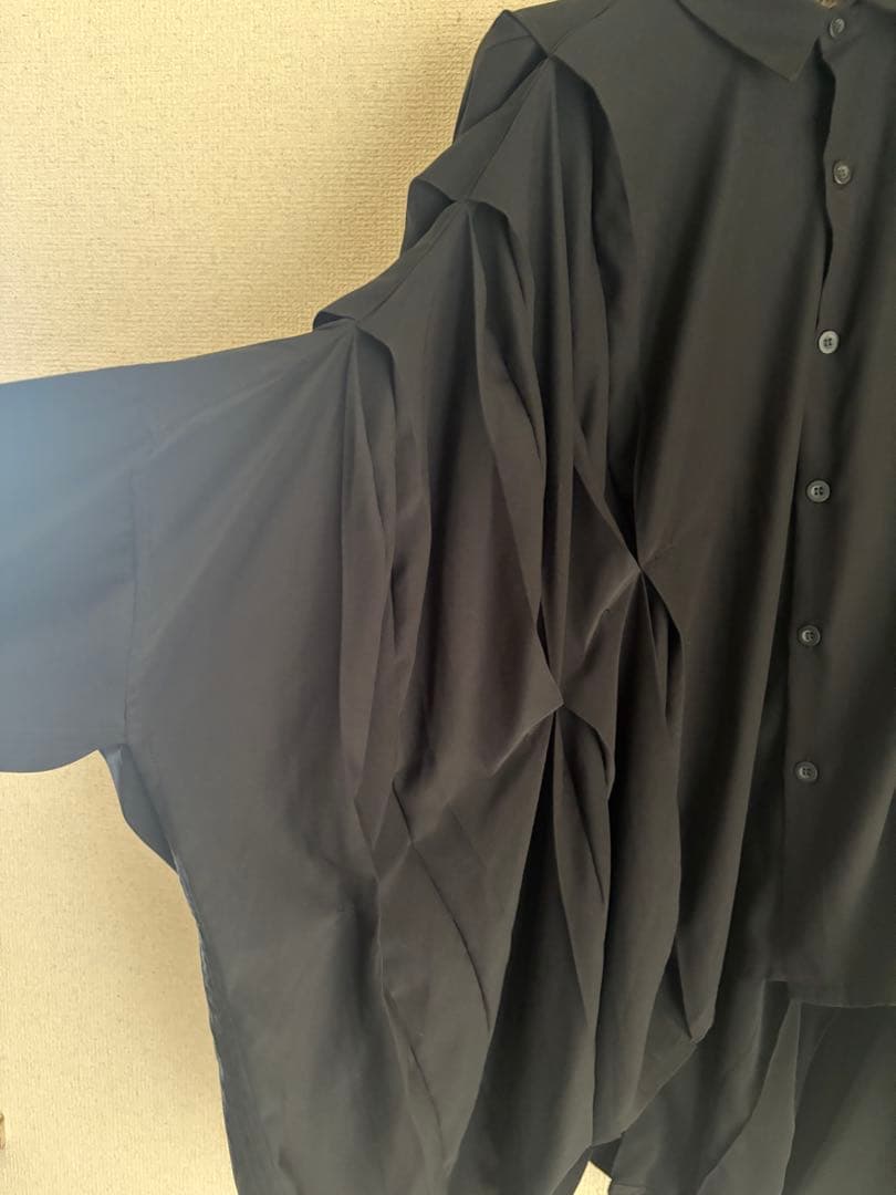 リミフゥ　タック　プリーツ　オーバーサイズ　ブラウス　シャツ
