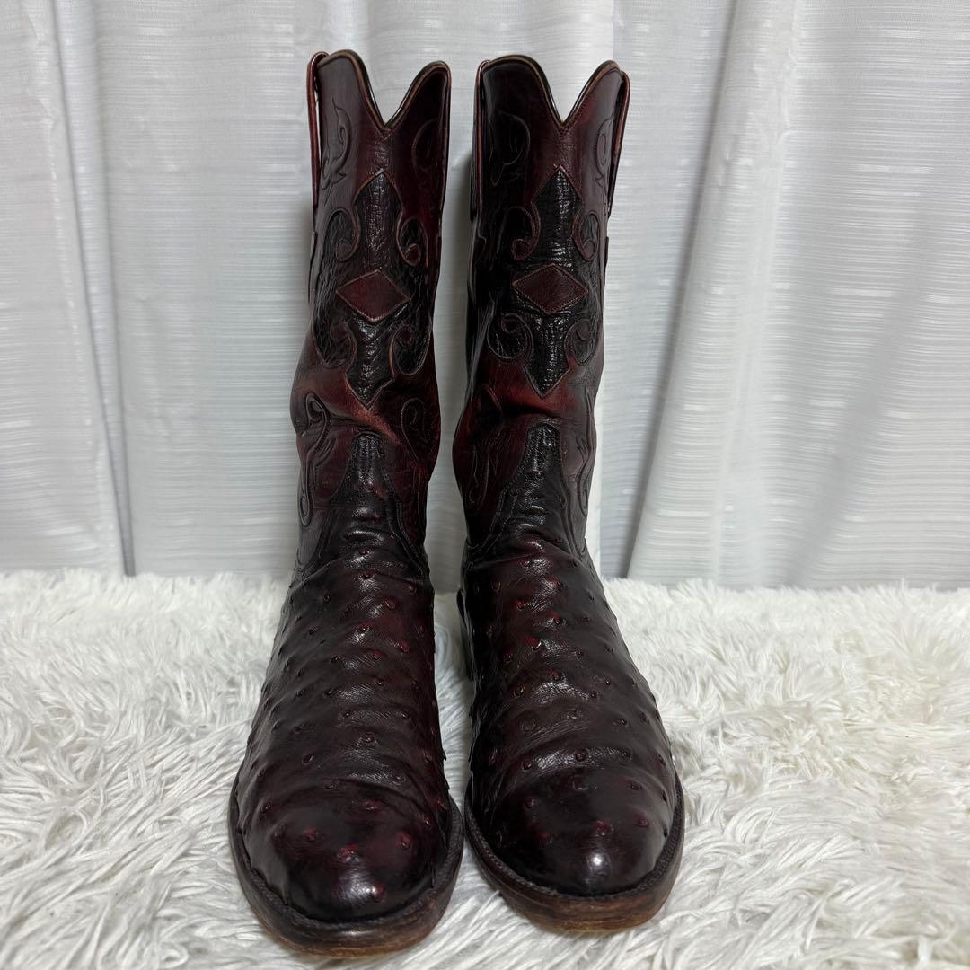 極美品⭐️ Lucchese ルケーシー　ウエスタンブーツ　エキゾチックレザー