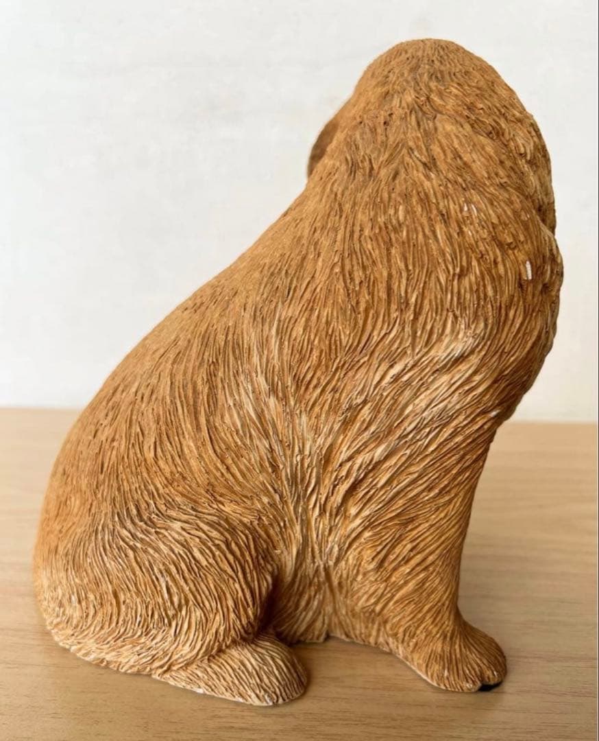 【新品】 サンドラ・ブルー ゴールデンレトリバーの置物(大)