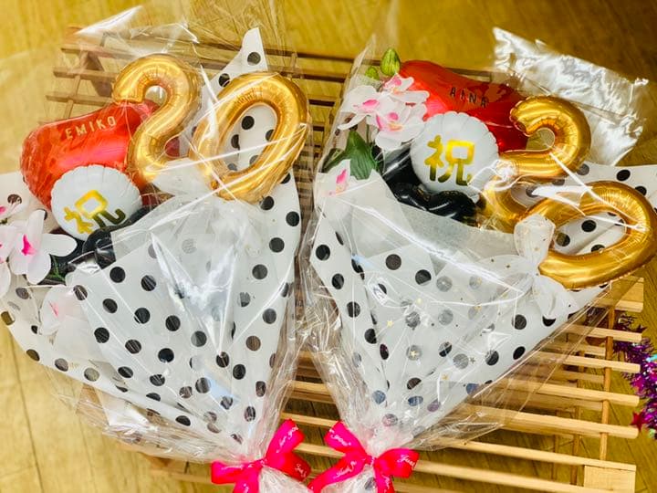 バルーンブーケ　他　おむつケーキ