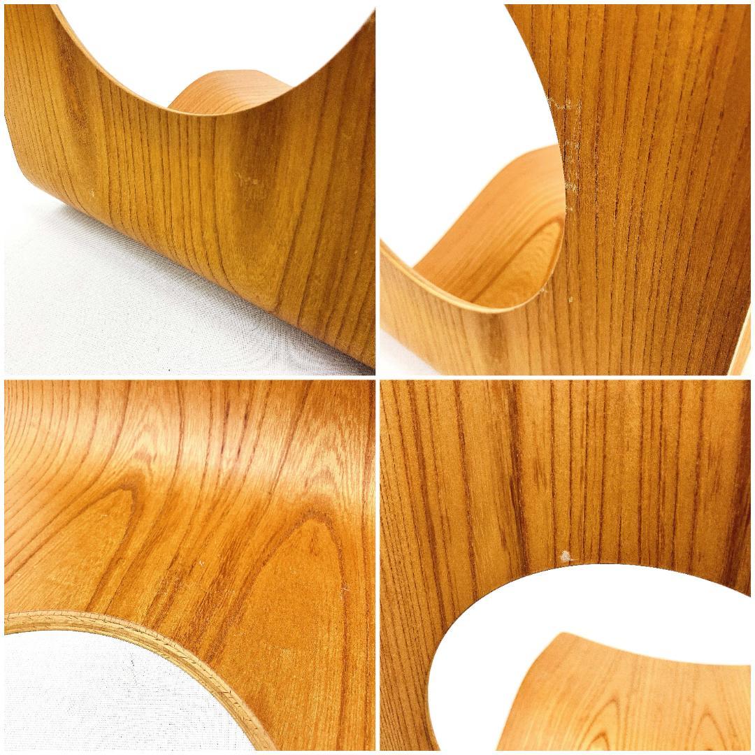 Tendo 天童木工 座椅子 2脚セット 藤森健次 曲げ木 ケヤキ板目 曲木③