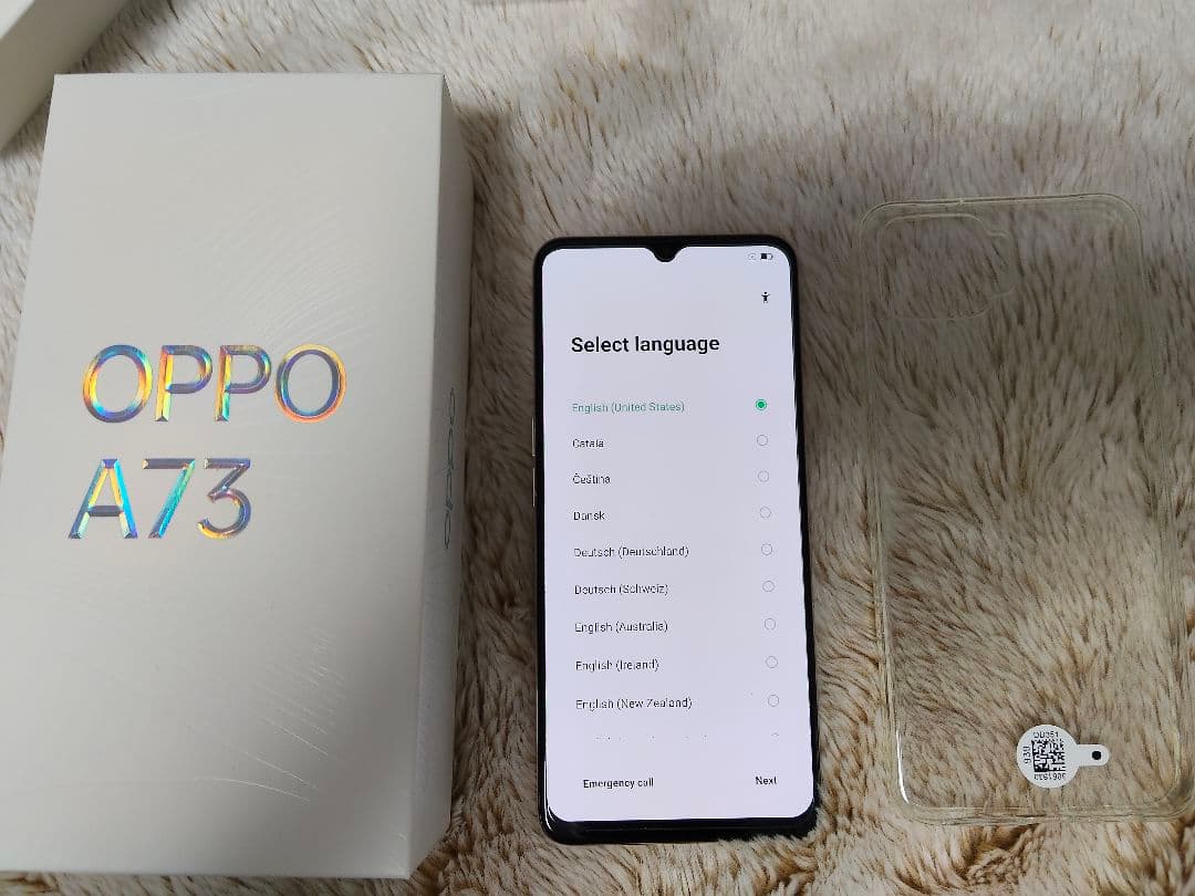 OPPO A73 SIMフリー オレンジ 美品　箱付