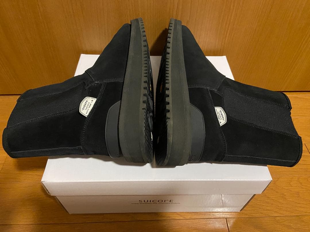 L'Appartement別注　SUICOKEムートンサイドゴアブーツ黒25cm