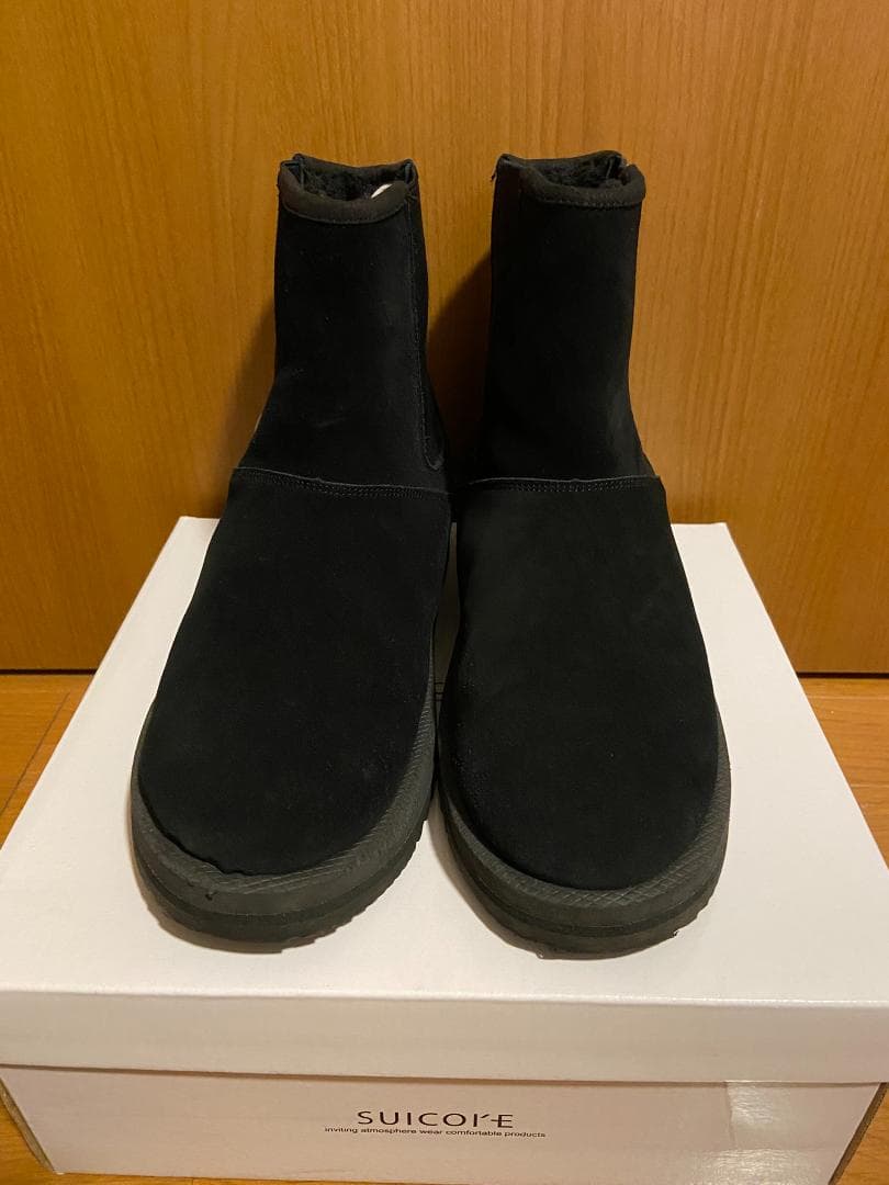 L'Appartement別注　SUICOKEムートンサイドゴアブーツ黒25cm