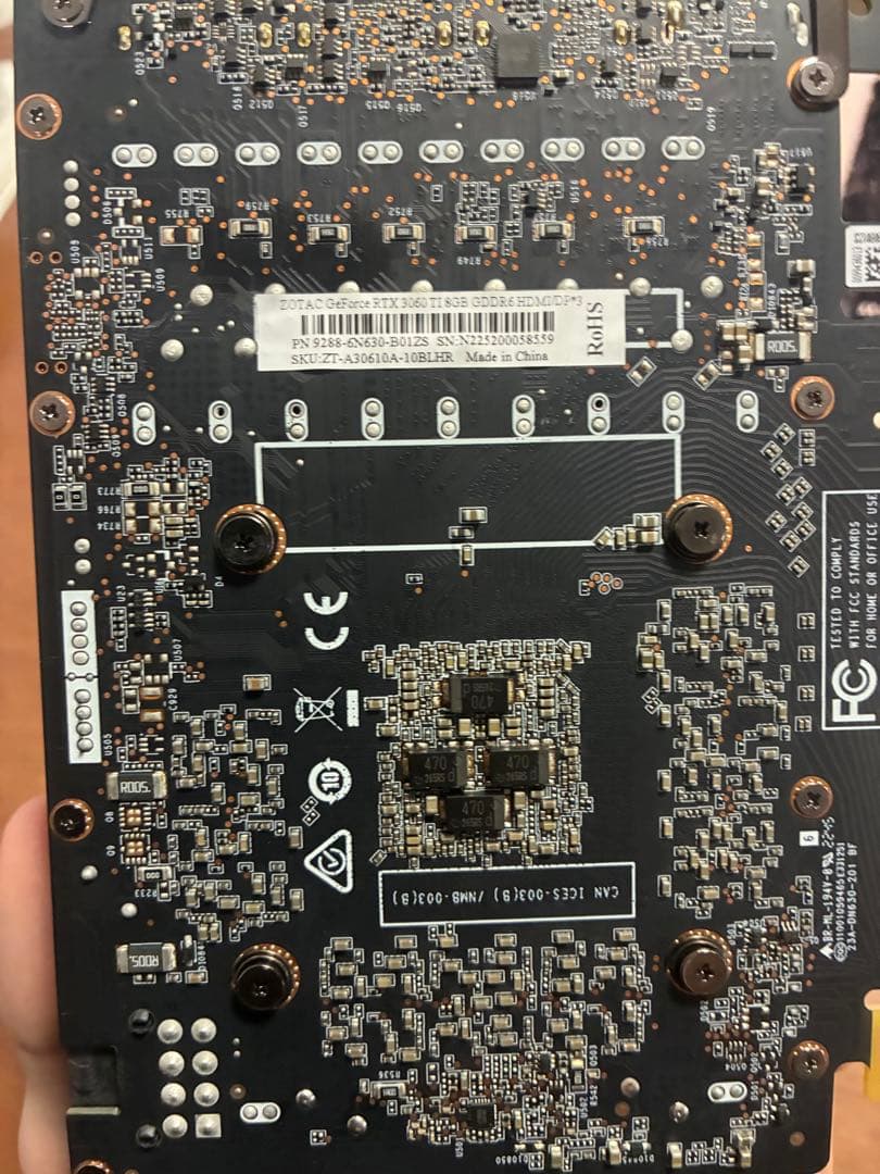 【ジャンク品】ZOTAC GeForce RTX 3060ti