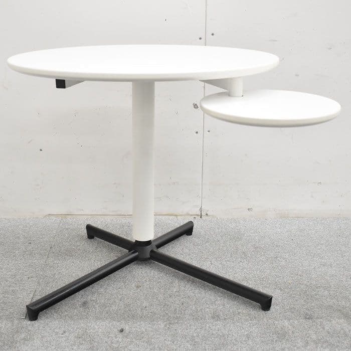 調節できるサイドテーブル (White)