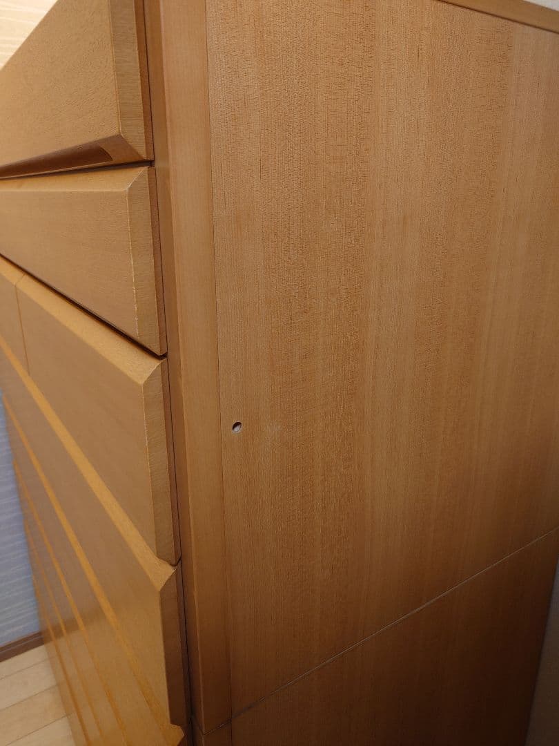 府中家具　ナチュラルウッド 木製チェスト 8引き出し