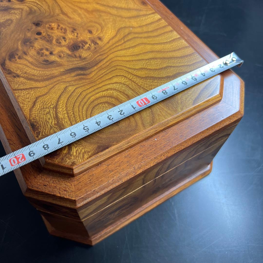 リュージュ　シリンダー式　36弁オルゴール　ジュエリーボックス　共箱　幅約30㎝