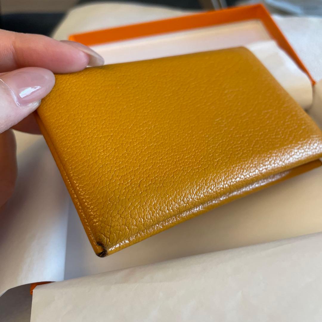 中古HERMESエルメス/名刺入れカルヴィ