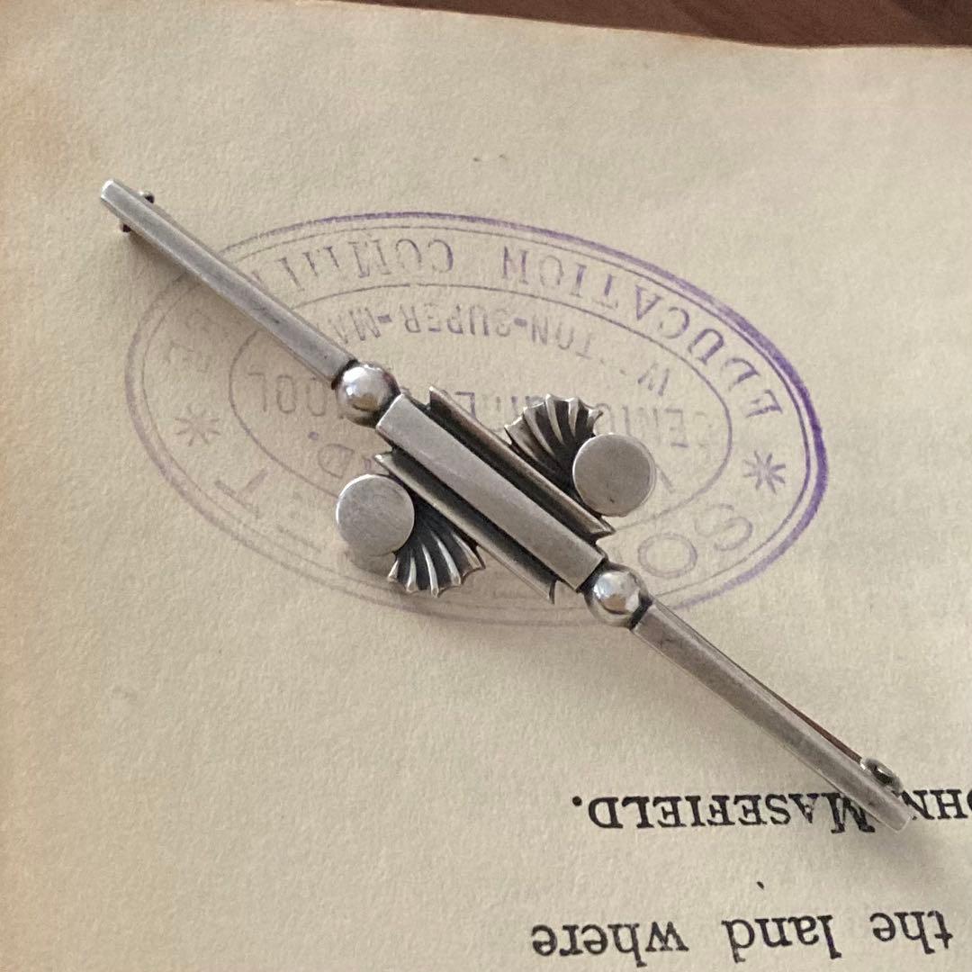 希少  #221B ブローチ シルバー 北欧　ヴィンテージ