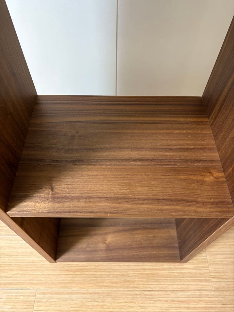 無印良品 スタッキングシェルフ・3段・ウォールナット材