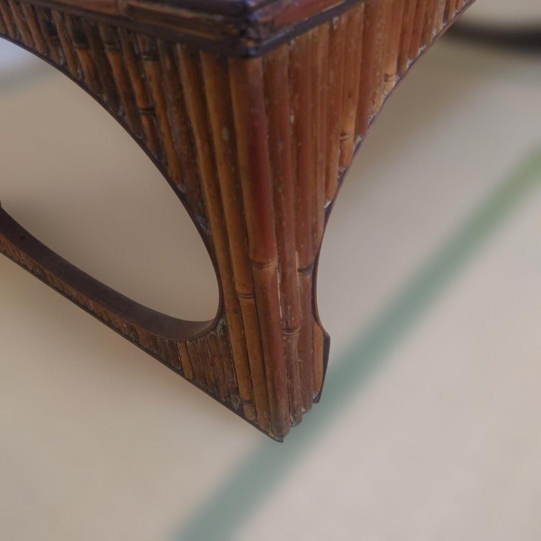 竹を貼った座卓