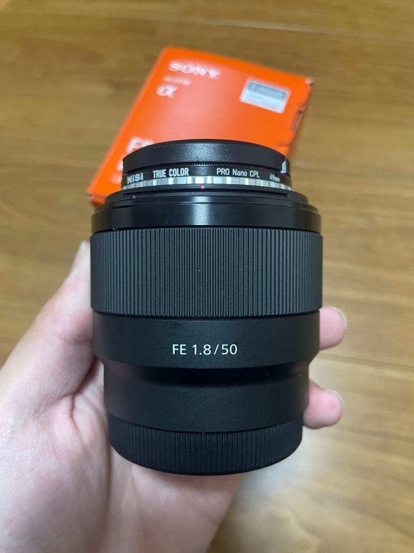 SONY FE50 F1.8 SEL50F18F Nisi CPLフィルター付