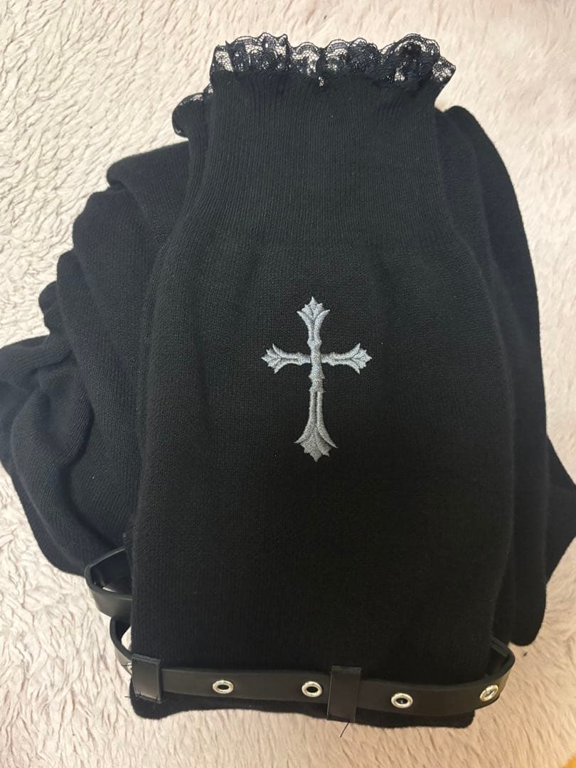 【新品】DimMoireディムモアール 十字の誓いニーハイウォーマー Black