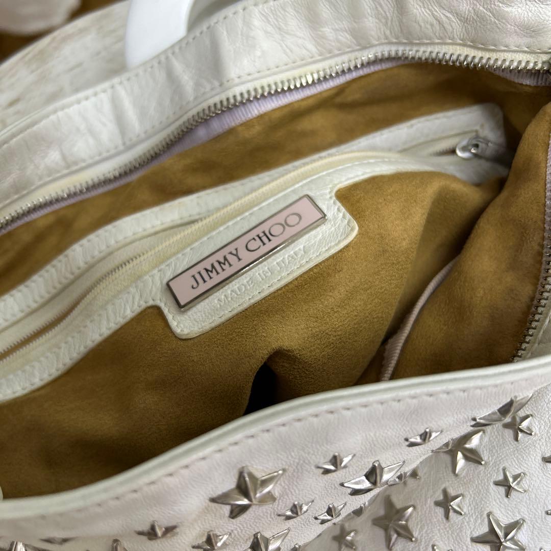 ❣️バーゲンジミーチュウ　星スタッズ　真っ白バック‼️