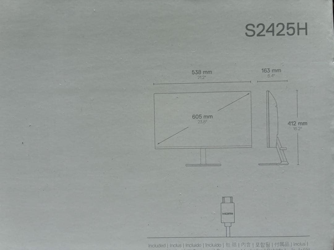 DELL S2425H-A モニター 本体 中古