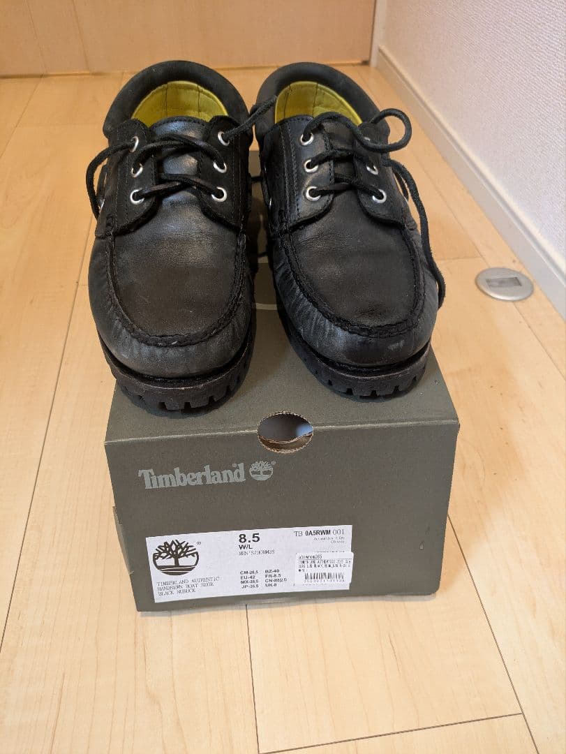 Timberland ブラックデッキシューズ　ovy 26.5