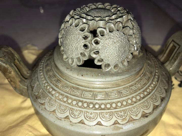 備前焼 重要無形文化財 藤原楽山（二代目）香炉