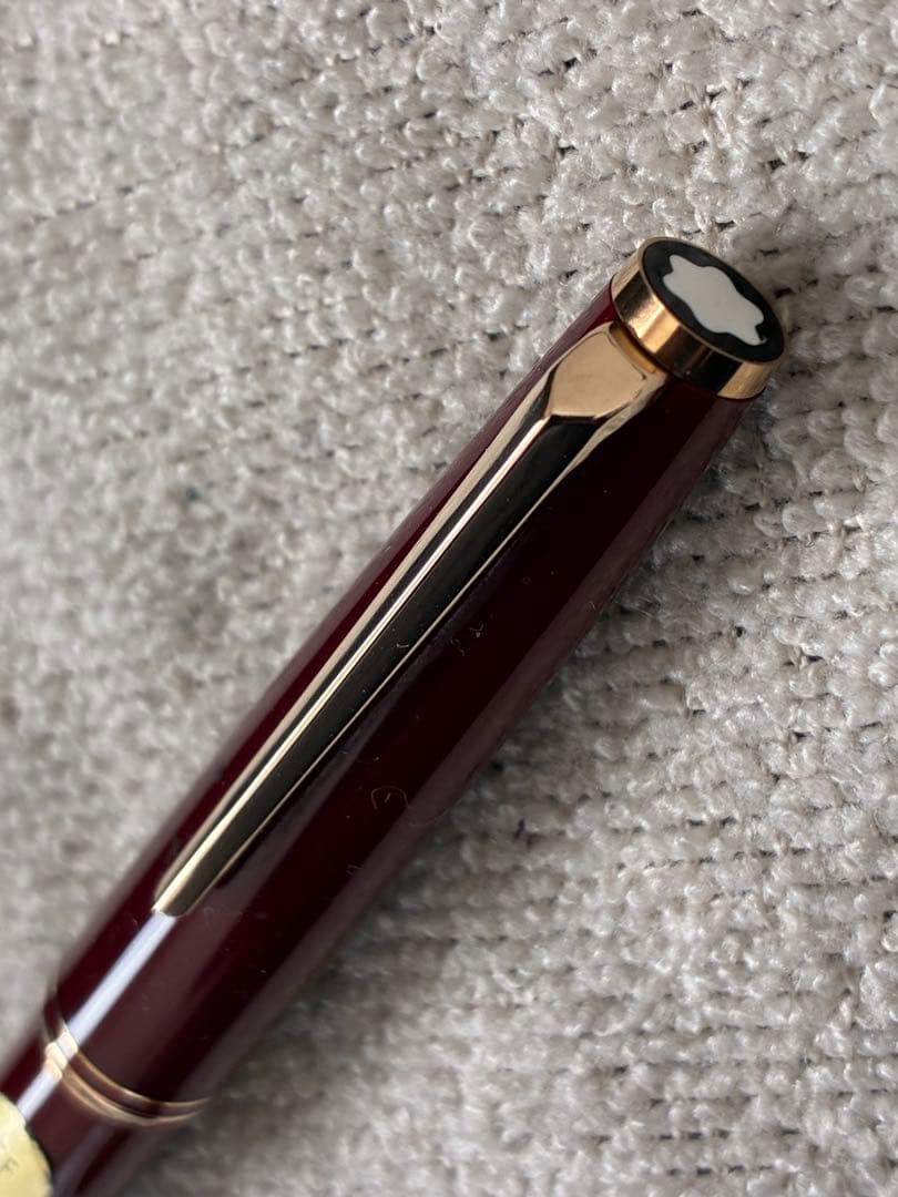 ◾️美品◾️MONT BLANC モンブラン◾️万年筆 ◾️ボルドー色／金色