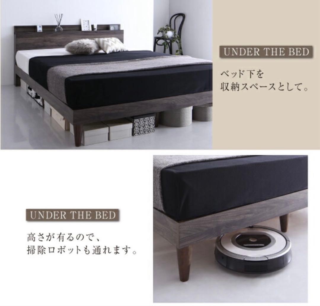 【送料込み】【美品 シングルサイズ】ベッドフレーム ライトグレー